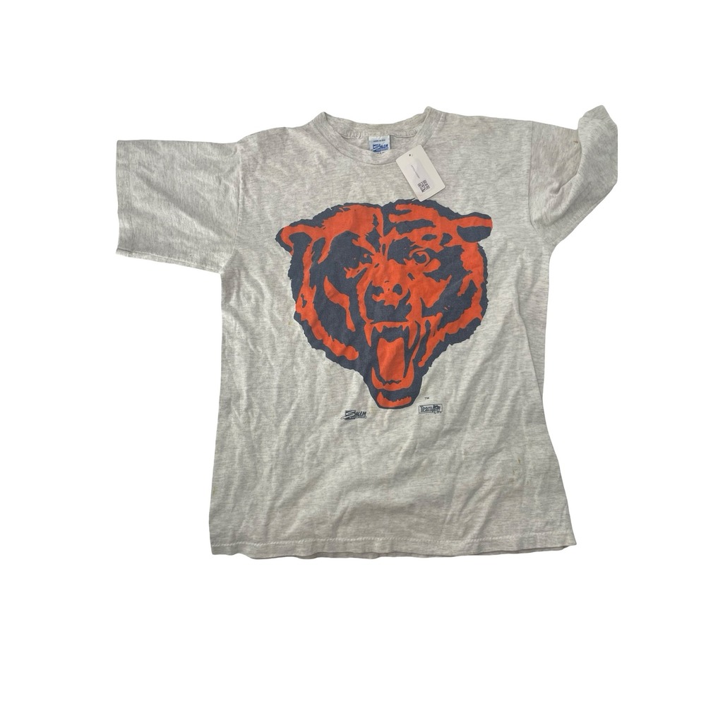 Salem Men's T-Shirt Chicago Bears Grey Vintage 1990s Large